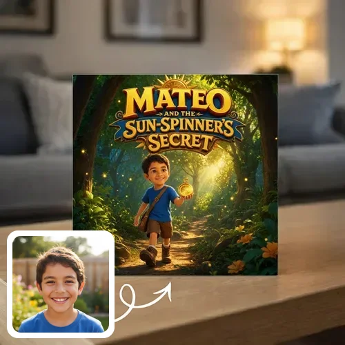 Personalized storybook - Mateo and the Sun-Spinner's Secret - Genie in a Book